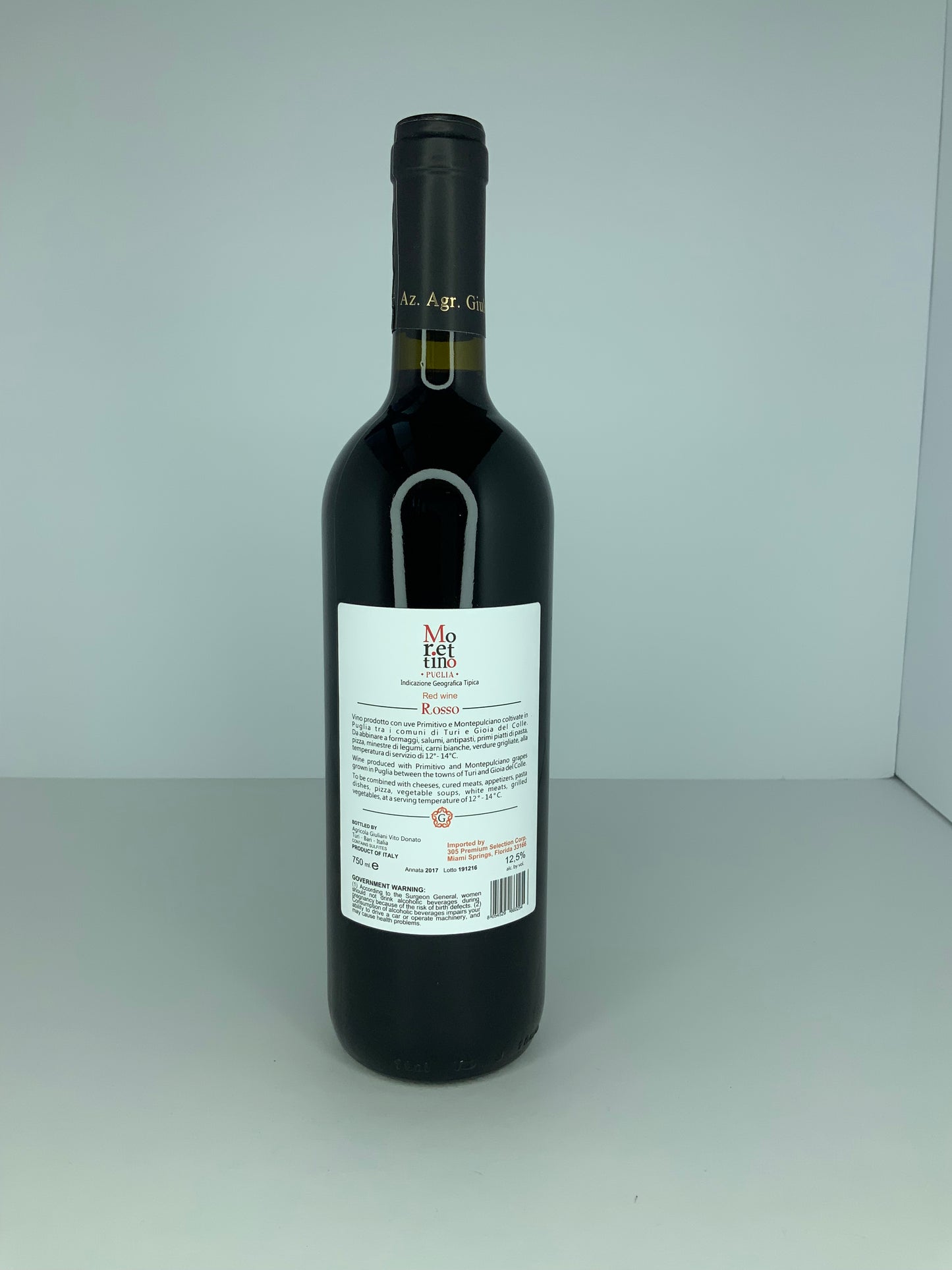 Morettino Blend Puglia 2017 Rosso Az Giuliani