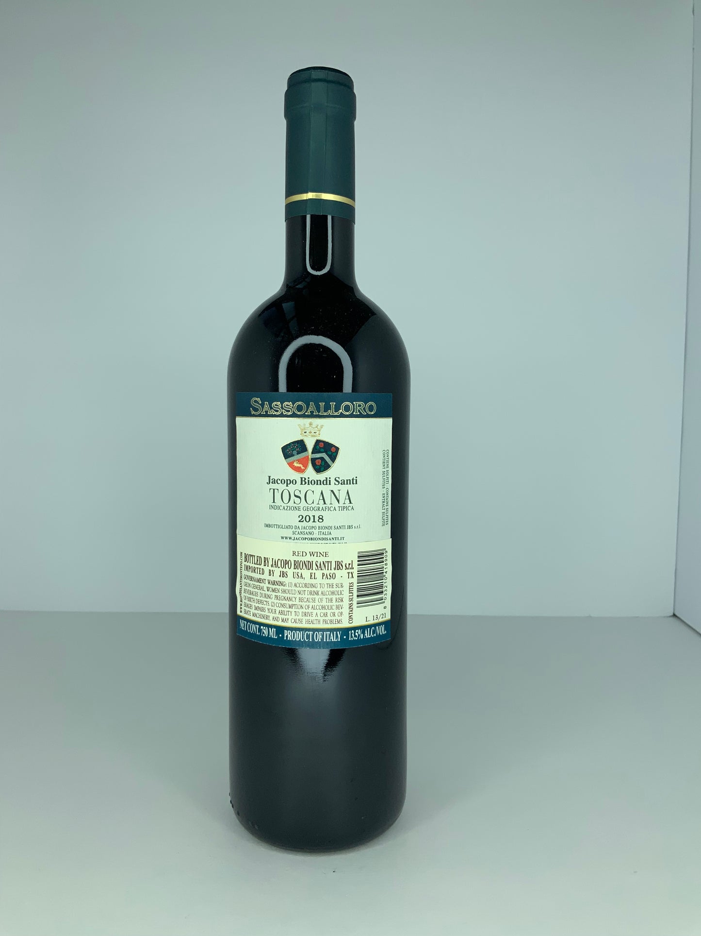 Sassoalloro Toscana 2018 Jacopo Biondi Santi