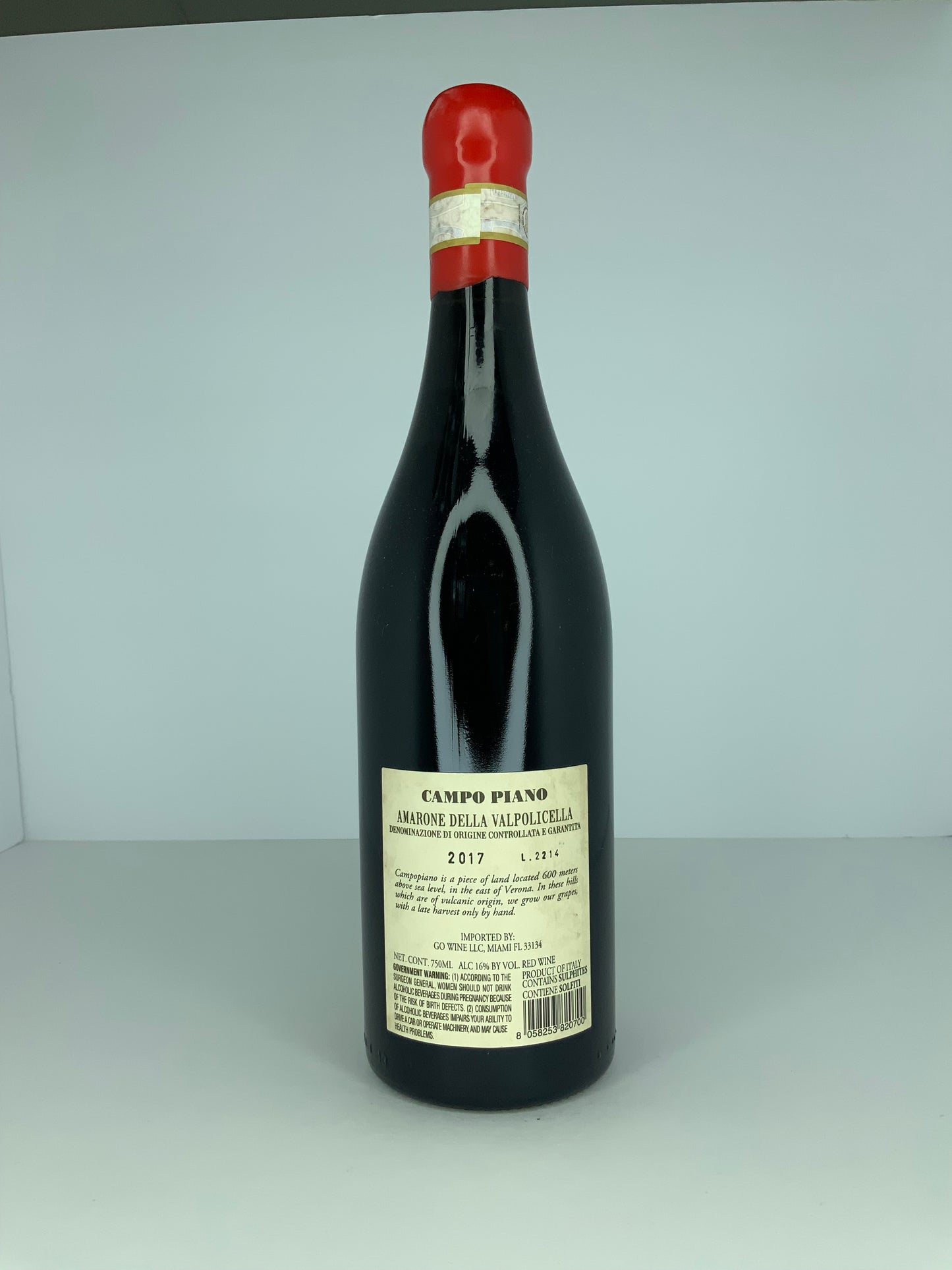Amarone della Valpolicella 2017 Campo Piano