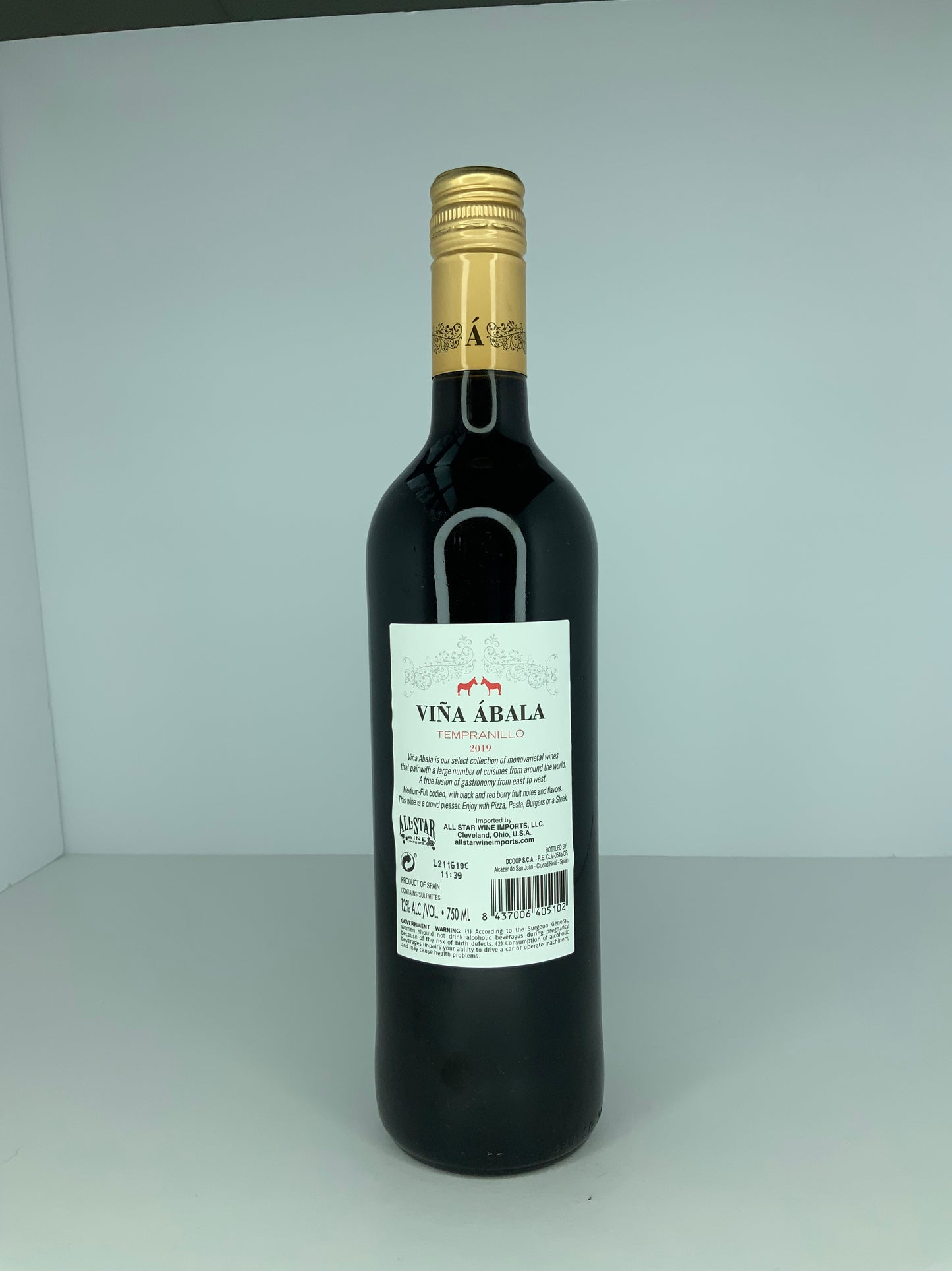 Tempranillo 2019 Viña Ábala