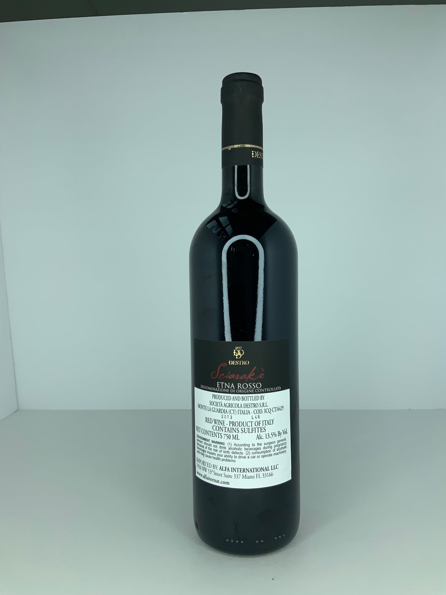 Etna Rosso 2013 Sciarakè Sicily