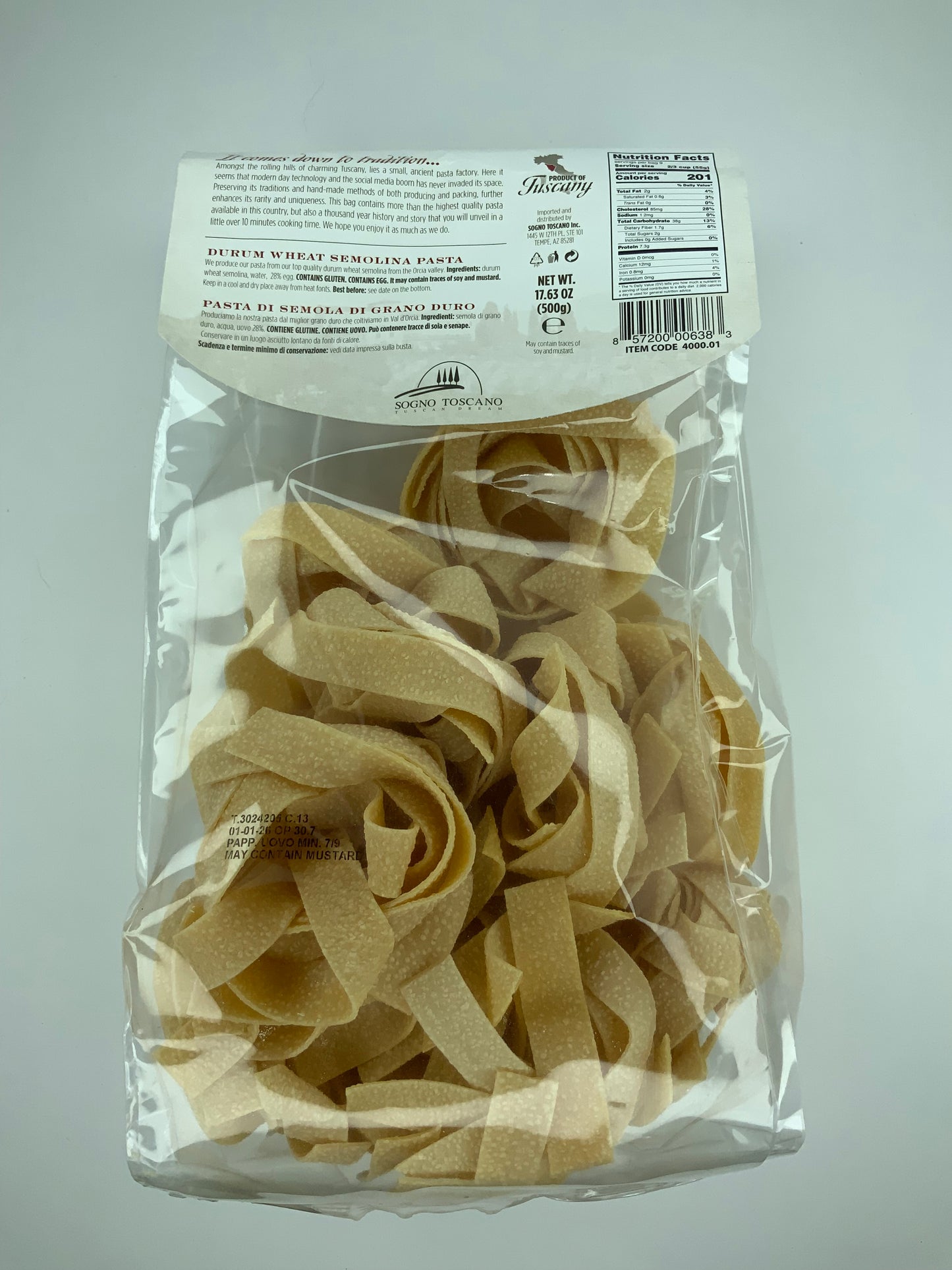Pappardelle all’uovo Sogno Toscano