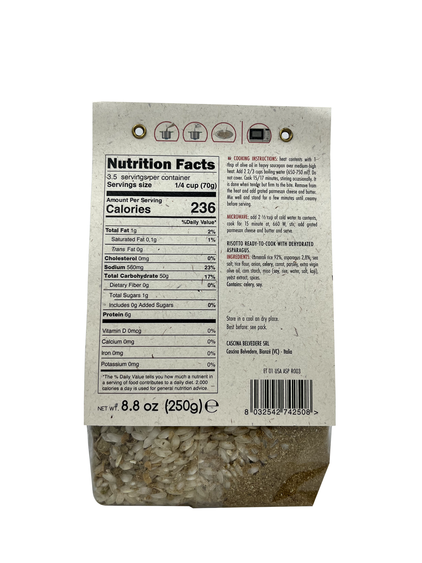 Risotto with asparagus