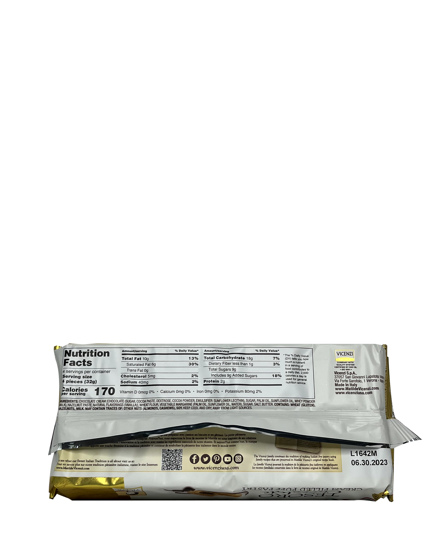 Matilde Vincenzi Tesoro chocolate