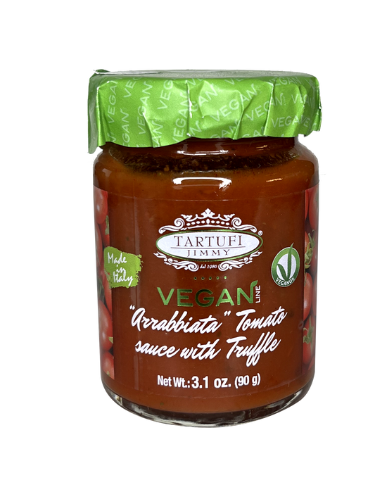 Vegan Arrabbiata tomato sauce with truffle Tartufi Jimmy